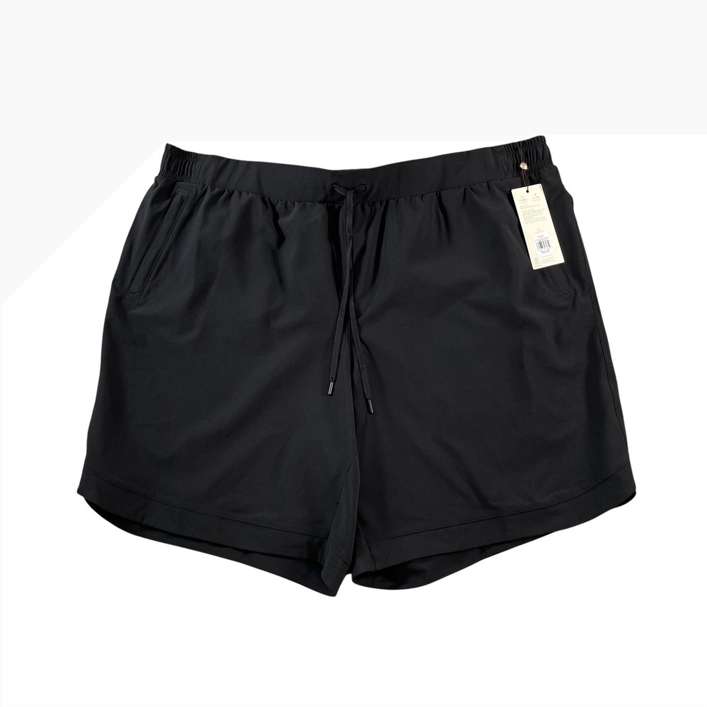 Calia Journey Mid Rise Short 8 Inch Inseam Woven Bermuda Black Size 2X NWT